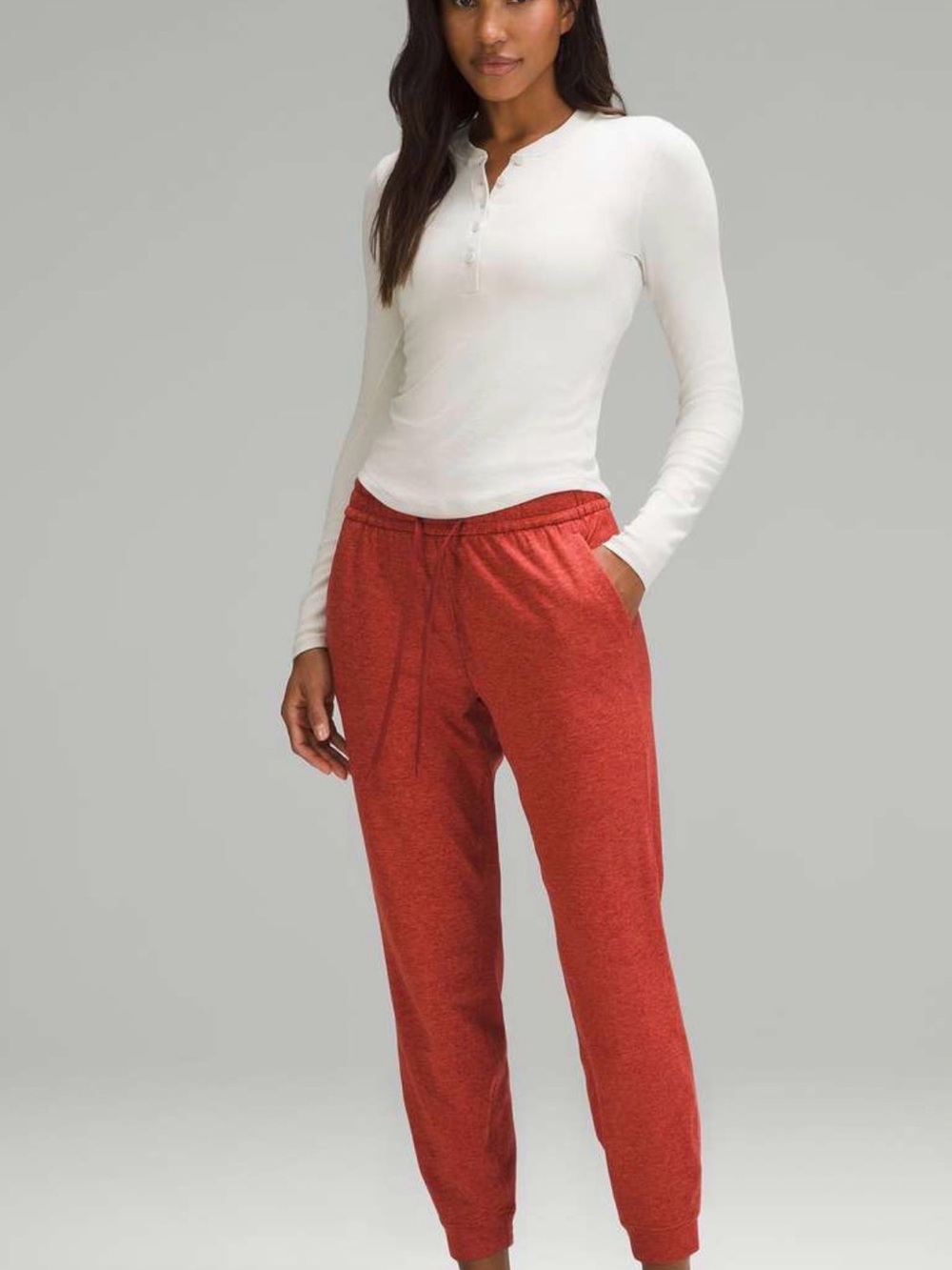 Lululemon Red Drawstring Jogger Pants size 8